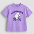 Happiness | Kids Oversized T-shirt | Lavender