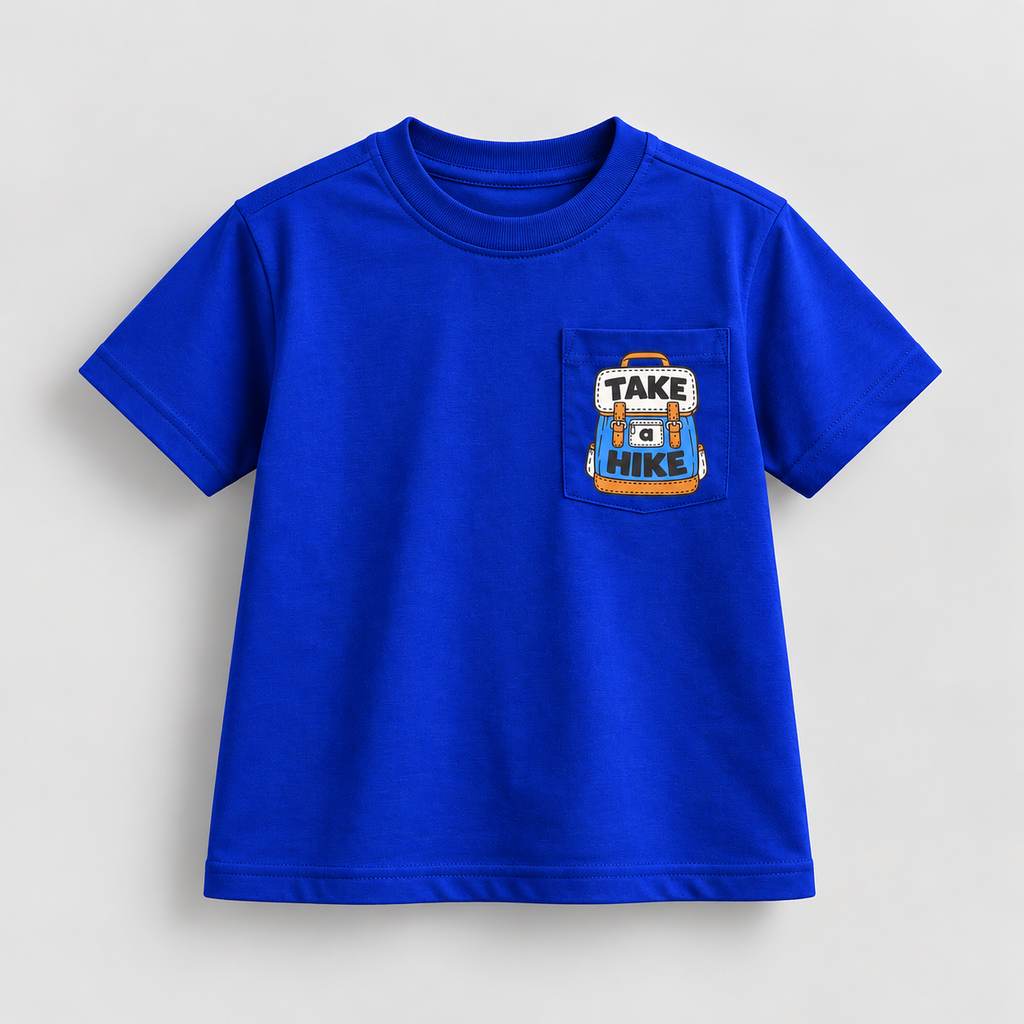 Take a Hike | Kids Oversized T-shirt | Blue