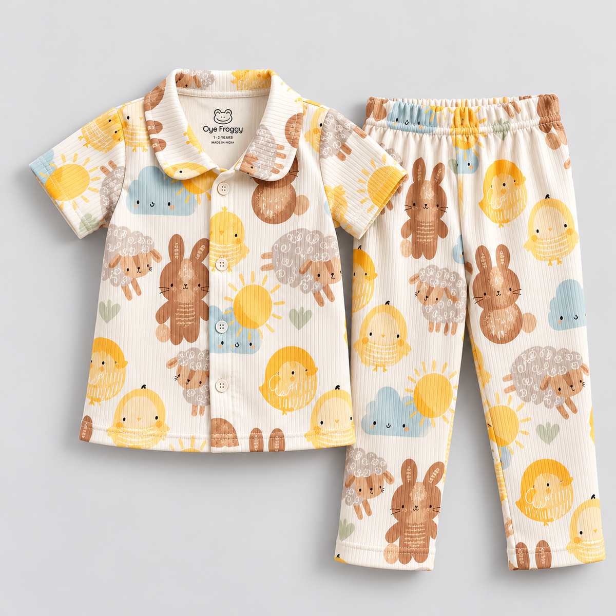 Bunny Friends | Pyjama sets | Ivory