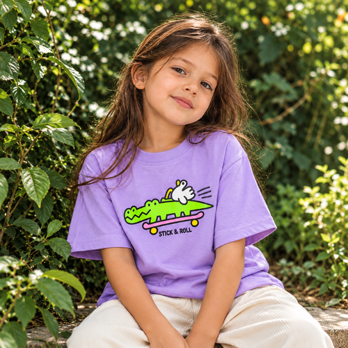 Crocs | Kids Oversized T-shirt | Lavender