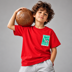 Football | Kids Oversized T-shirt | Red