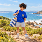 Take a Hike | Kids Oversized T-shirt | Blue