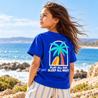 Beach | Kids Oversized T-shirt | Blue